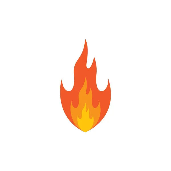 Feuer Flamme Logo Vorlage Vektor Symbol Illustration Design — Stockvektor