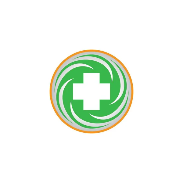 Modelo Logotipo Médico Ícone Vetor Ilustração Design —  Vetores de Stock