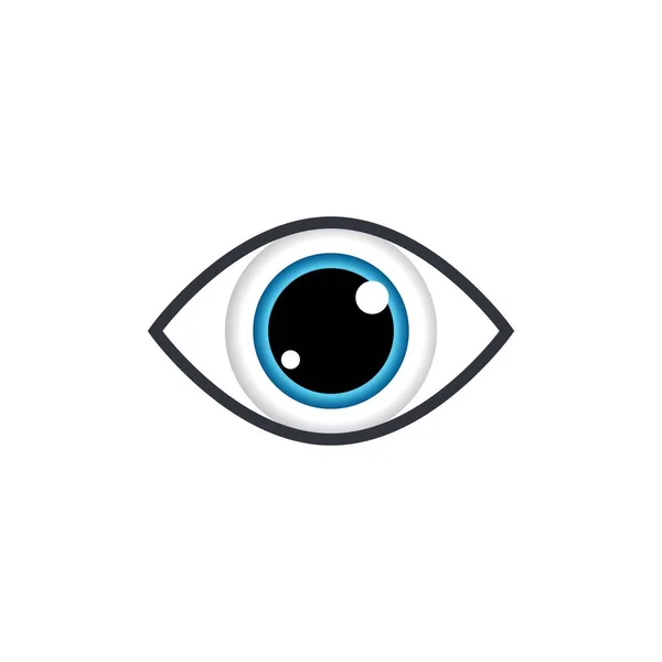 Eye Logo Template Vector Icon Illustration Design — Stock Vector