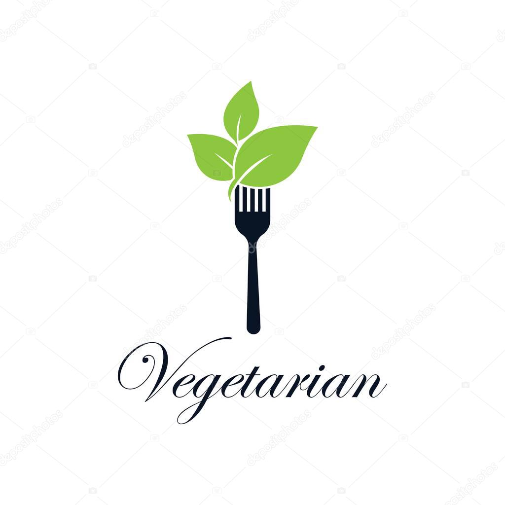Vegetarian food vector icon illustration
