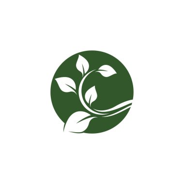 Yaprak sembolü vektör illüstrasyonu