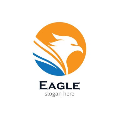 Kartal logo şablon vektör simgesi
