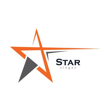 Yıldız Logosu Şablonu vektör illüstrasyon tasarımı