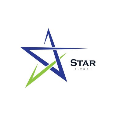 Yıldız Logosu Şablonu vektör illüstrasyon tasarımı