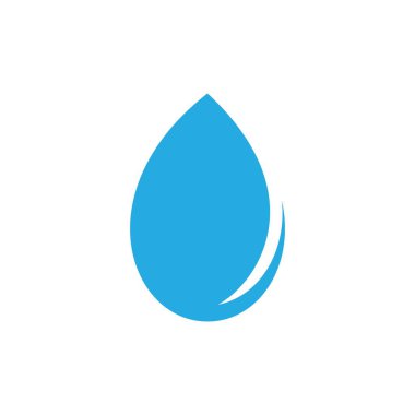 Su damlası logo şablonu vektör illüstrasyon tasarımı