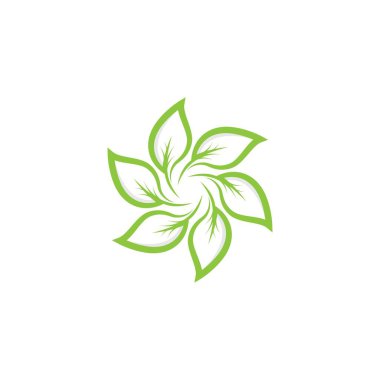 Yaprak sembolü vektör illüstrasyonu