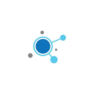 Molekül vektör resimleme tasarımı