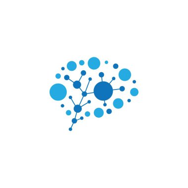 Beyin sembolü vektör illüstrasyonu