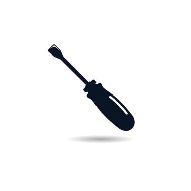 Tornavida simgesi vektör illüstrasyon tasarımı