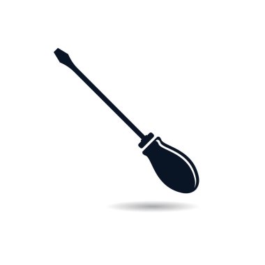 Tornavida simgesi vektör illüstrasyon tasarımı