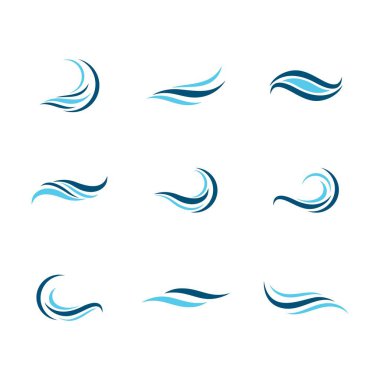 Su dalgası vektör resimleme tasarımı