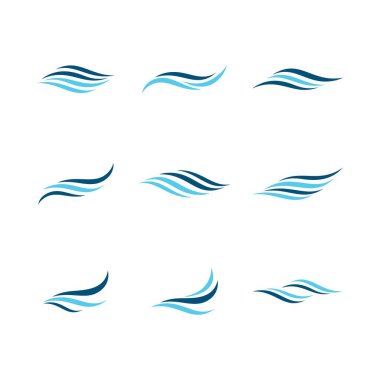 Su dalgası vektör resimleme tasarımı