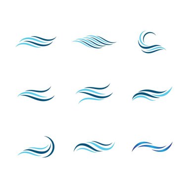 Su dalgası vektör resimleme tasarımı