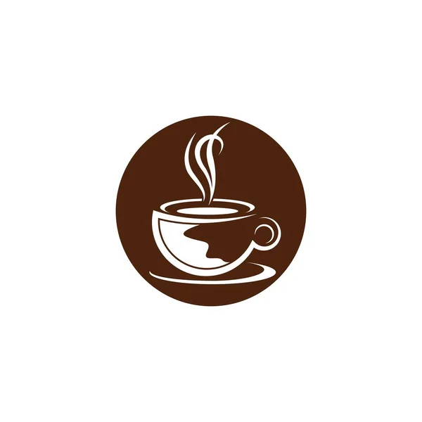 Kávé Csésze Szimbólum Vektor Ikon Illusztráció Tervezés — Stock Vector