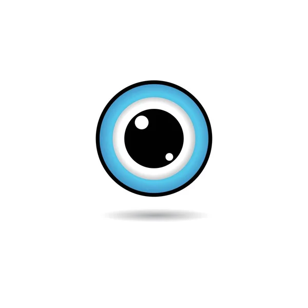Simbolo Dell Occhio Icona Vettoriale Disegno Illustrazione — Vettoriale Stock