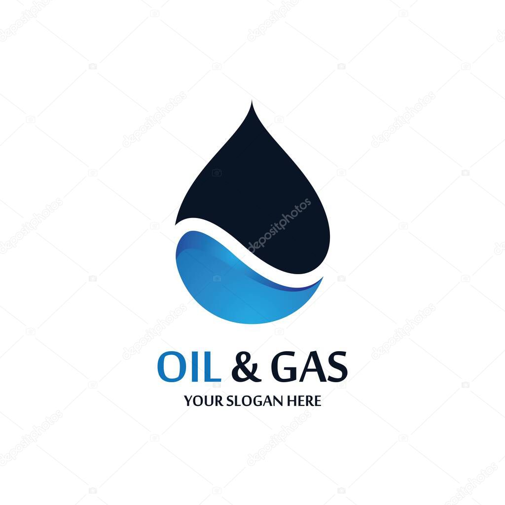 Oil and gas icon vector illustration