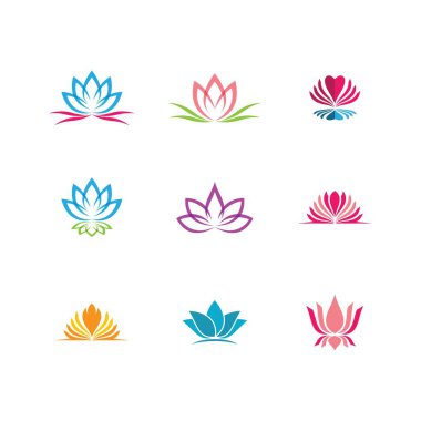 Lotus sembolü vektör illüstrasyonu