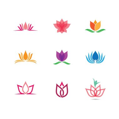 Lotus sembolü vektör illüstrasyonu