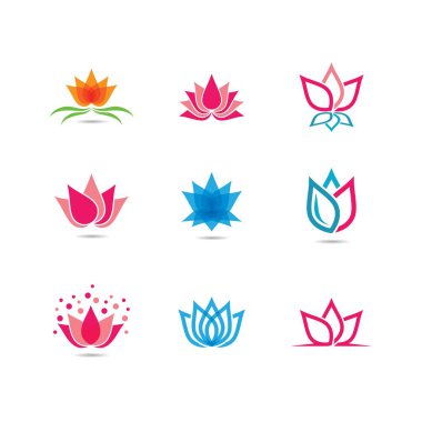 Lotus sembolü vektör illüstrasyonu