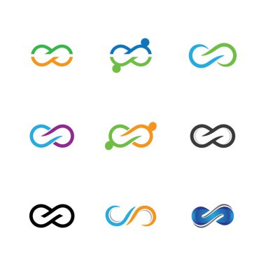 Sonsuz vektör illüstrasyon tasarımı