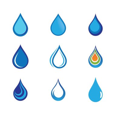 Su damlası vektör resimleme