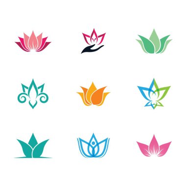 Lotus sembolü vektör illüstrasyonu