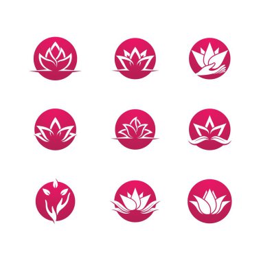 Lotus sembolü vektör illüstrasyonu