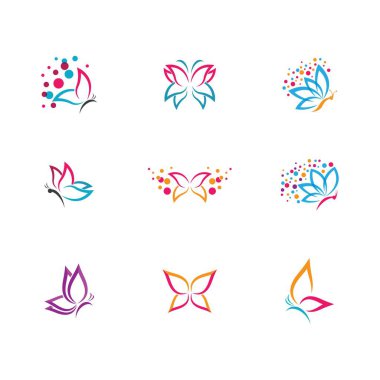 Kelebek vektör resimleme tasarımı