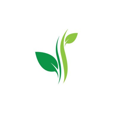 Ekoloji logosu şablon vektör resimlemesi