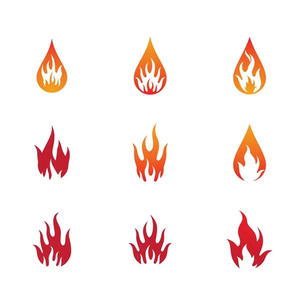 Fire Symbol Vector Icon Illustration — Stock Vector