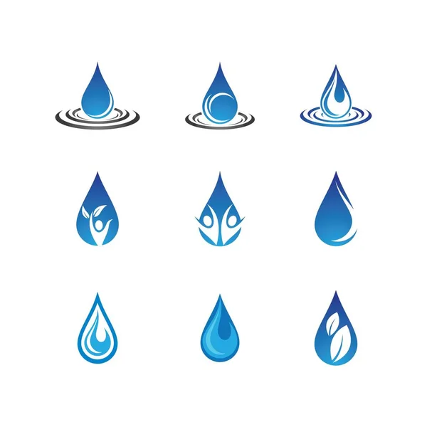 Ilustración Vector Gota Agua — Vector de stock