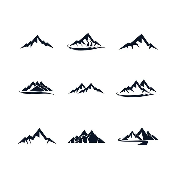 Mountain Vector Icon Illustration Design — Stock Vector