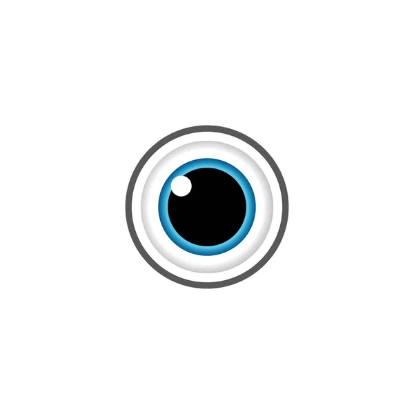 Eye Logo Sablon Vektor Ikon Illusztráció Tervezés — Stock Vector