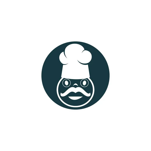 Chef Vector Pictogram Illustratie Ontwerp — Stockvector