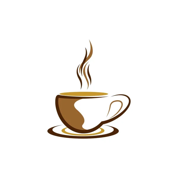 Дизайн Векторной Иконки Кофейными Чашками — стоковый вектор