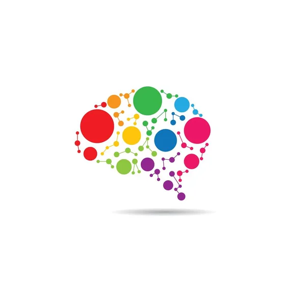 Дизайн Векторной Иконки Логотипа Мозга — стоковый вектор