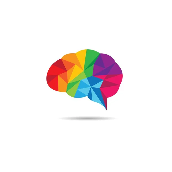 Дизайн Векторной Иконки Логотипа Мозга — стоковый вектор
