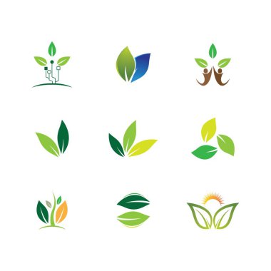 Yaprak sembolü vektör illüstrasyonu