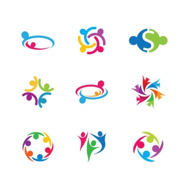 Topluluk vektörü illüstrasyon tasarımı