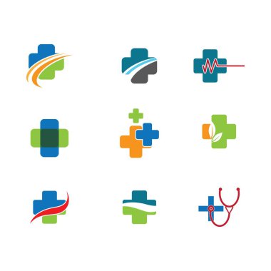 Tıbbi çapraz vektör resimleme tasarımı