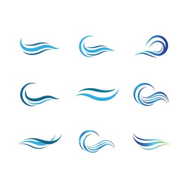 Dalga sembolü vektör illüstrasyon tasarımı