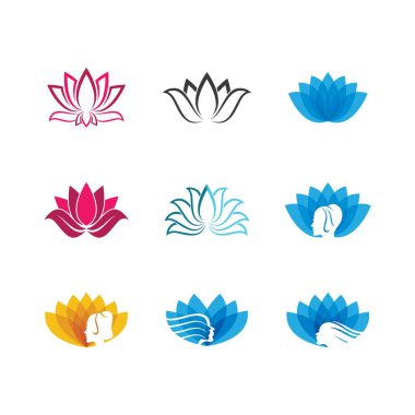 Lotus sembolü vektör illüstrasyonu