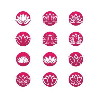 Lotus sembolü vektör illüstrasyonu