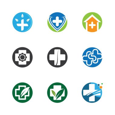 Tıbbi çapraz vektör resimleme tasarımı