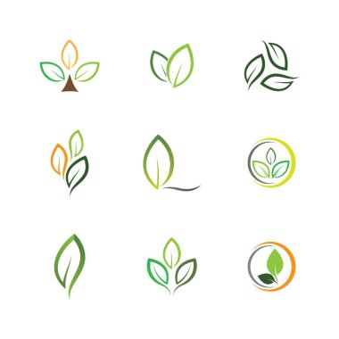 Yaprak sembolü vektör illüstrasyonu