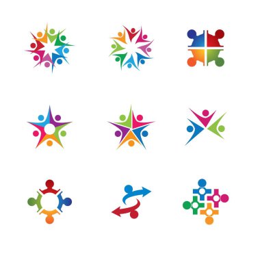 Topluluk vektörü illüstrasyon tasarımı