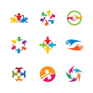 Topluluk vektörü illüstrasyon tasarımı