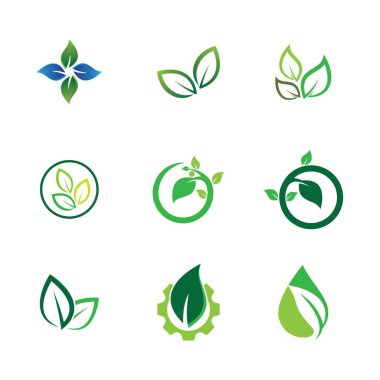 Yaprak sembolü vektör illüstrasyonu