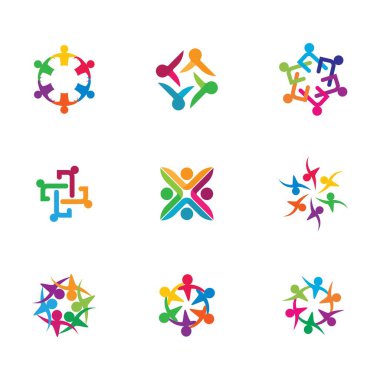 Topluluk vektörü illüstrasyon tasarımı