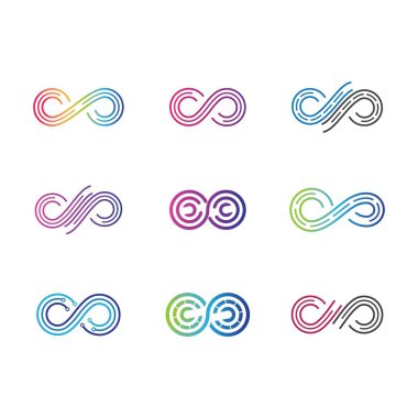 Sonsuz vektör illüstrasyon tasarımı